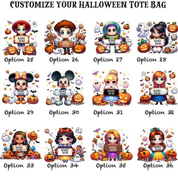 Customize halloween treat bag - Picture 1 of 8